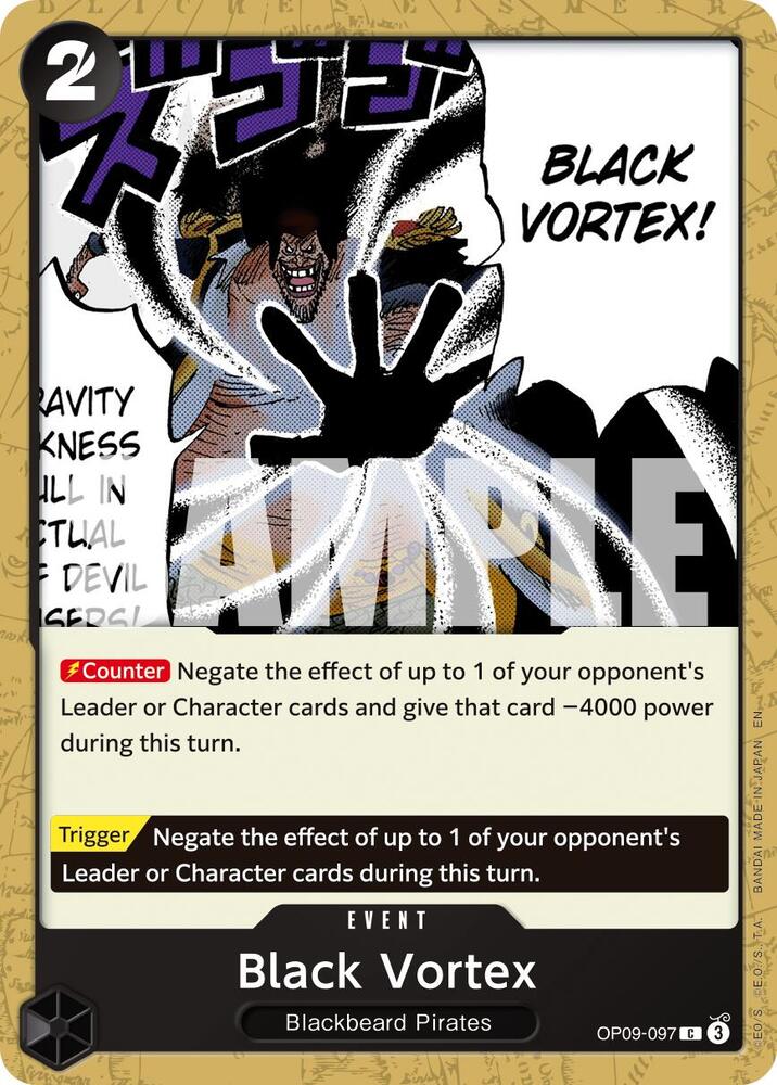 Black Vortex (Reprint) OP09-097 Premium Booster -The Best- Vol. 2