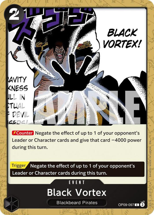 Black Vortex (Reprint) OP09-097 Premium Booster -The Best- Vol. 2