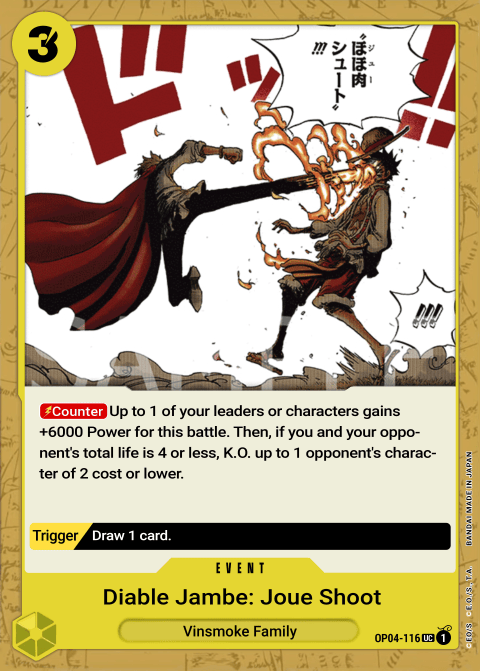 Diable Jambe Joue Shot OP04-116