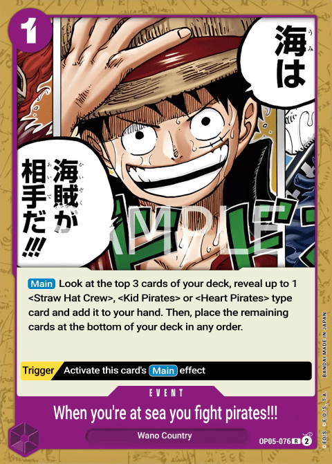 When You're at Sea You Fight against Pirates!! OP05-076