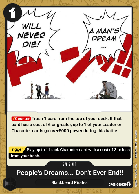 People's Dreams Don't Ever End!! OP08-096