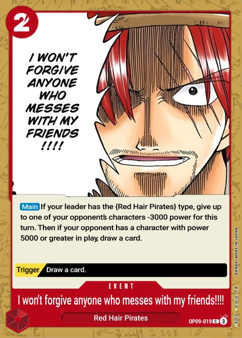 Nobody Hurts a Friend of Mine!!!! OP09-019