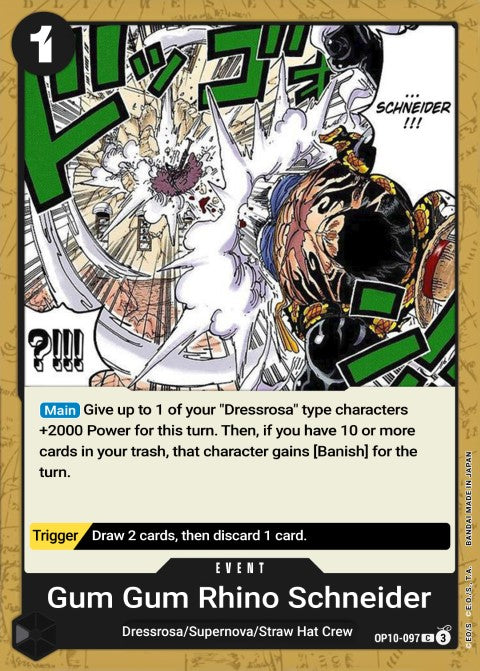 Gum-Gum Rhino Schneider OP10-097