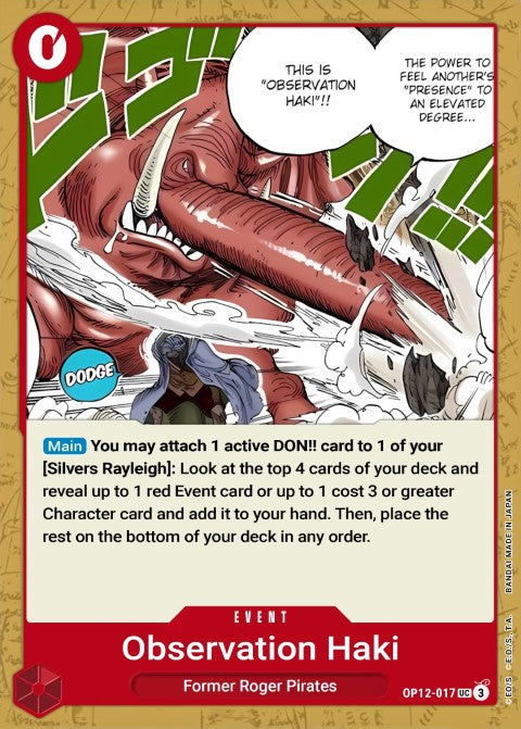 Color of Observation Haki OP12-017