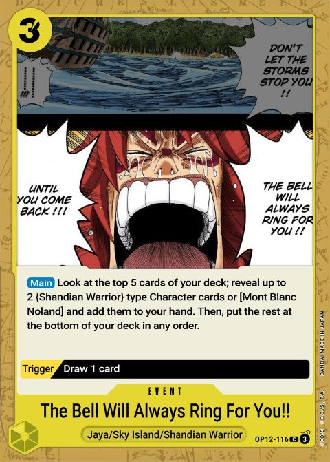 We'll Ring the Bell Waiting for You!! OP12-116