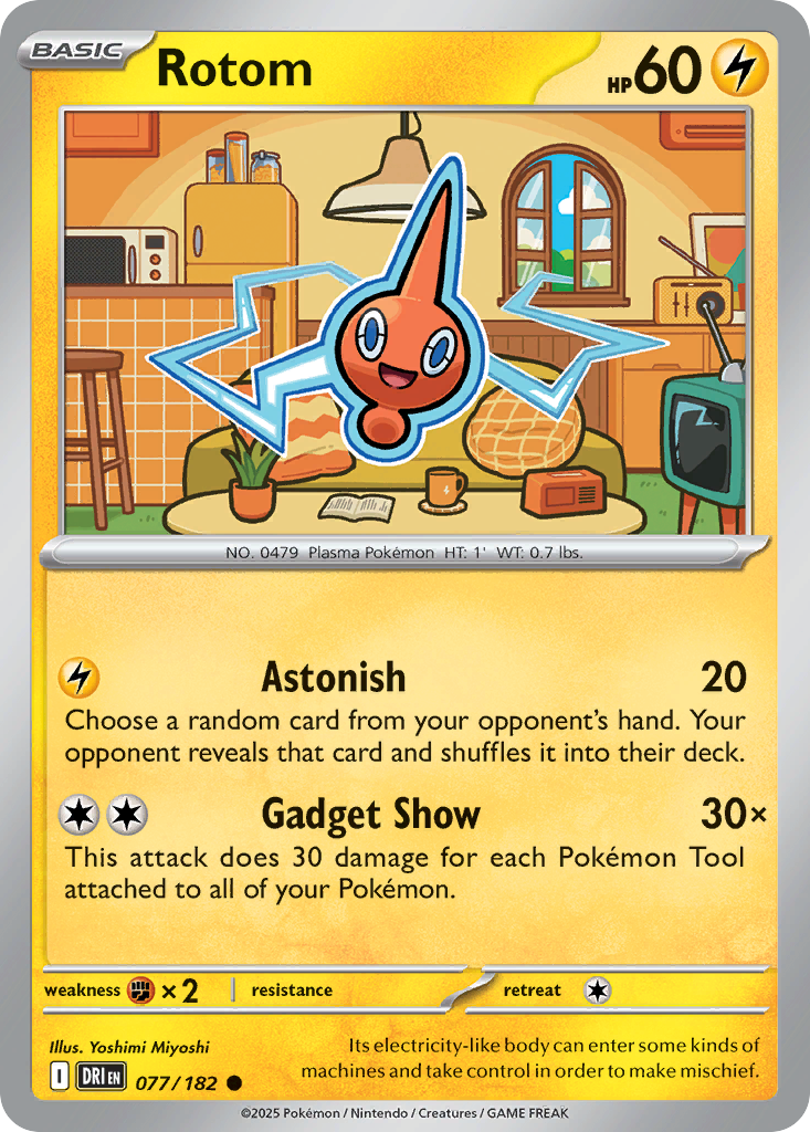 Rotom 077/182 Common Destined Rivals Reverse Holo