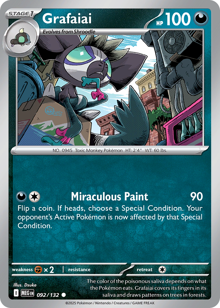 Grafaiai 092/132 Common Mega Evolution