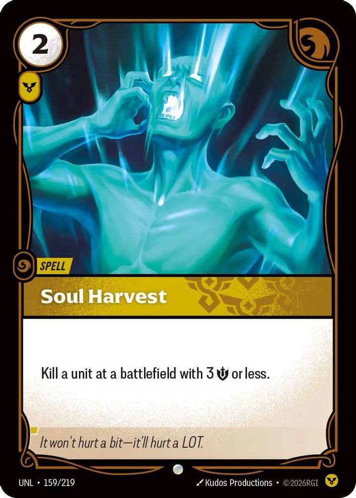 Soul Harvest 159/219 Common Unleashed Foil