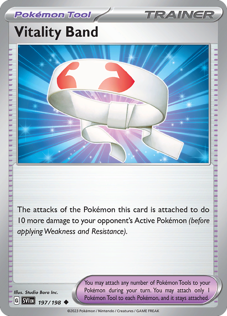 Vitality Band 197/198 Uncommon Scarlet & Violet Reverse Holo