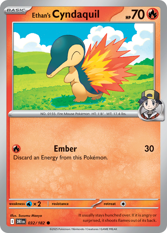 Ethan's Cyndaquil 032/182 Common Destined Rivals Reverse Holo