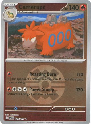 Camerupt (Quick Ball) 028/217 Uncommon Ascended Heroes Reverse Holo