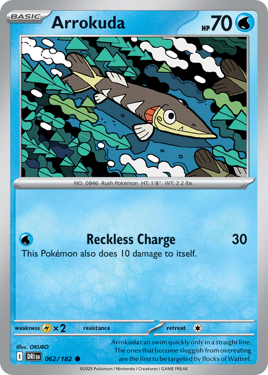 Arrokuda 062/182 Common Destined Rivals Reverse Holo