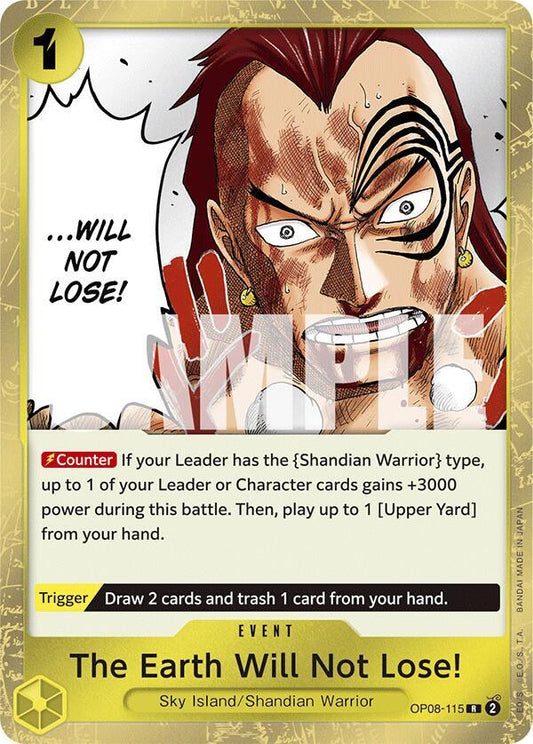 The Earth Will Not Lose! OP08-115 Rare Two Legends