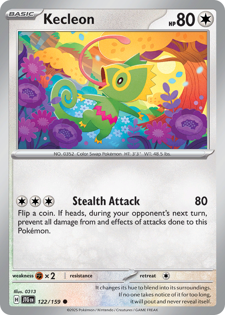 Kecleon 122/159 Common Journey Together Reverse Holo