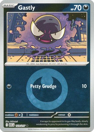 Gastly (Energy Symbol Pattern) 123/217 Ascended Heroes Reverse Holo