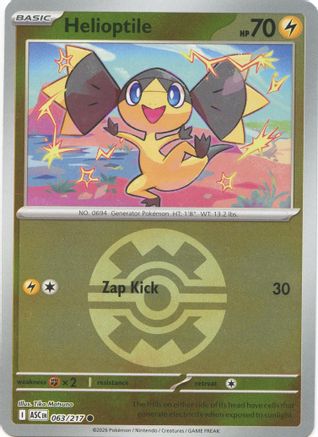 Helioptile (Quick Ball) 063/217 Common Ascended Heroes