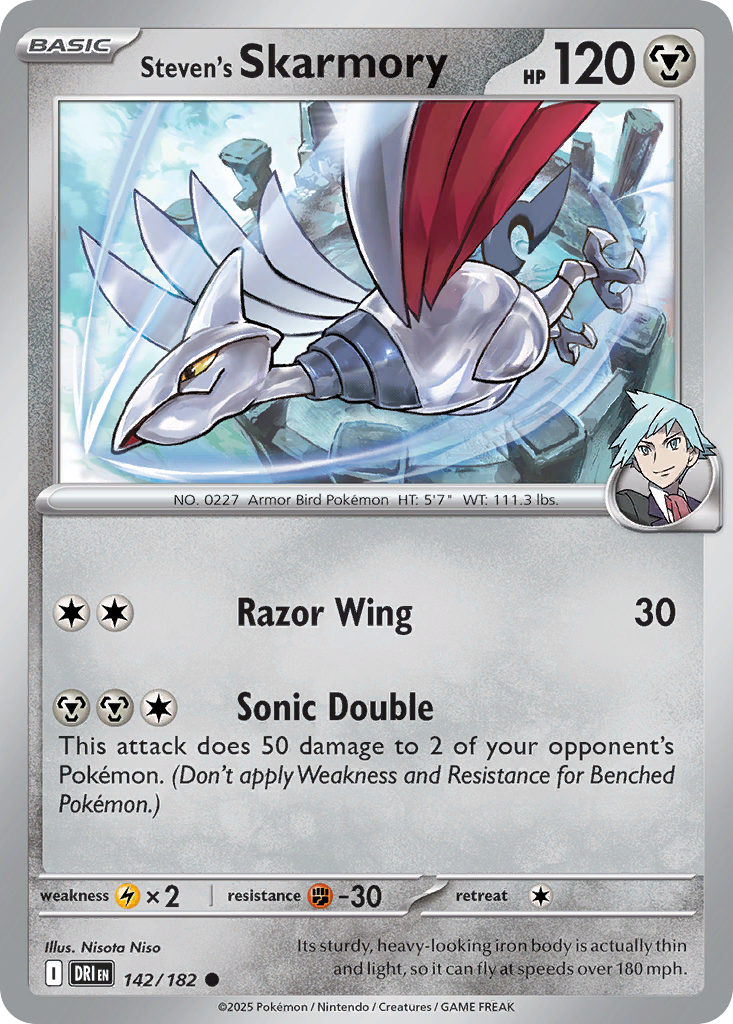 Steven's Skarmory 142/182 Common Destined Rivals