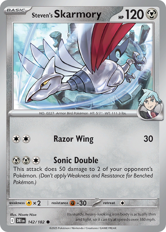 Steven's Skarmory 142/182 Common Destined Rivals