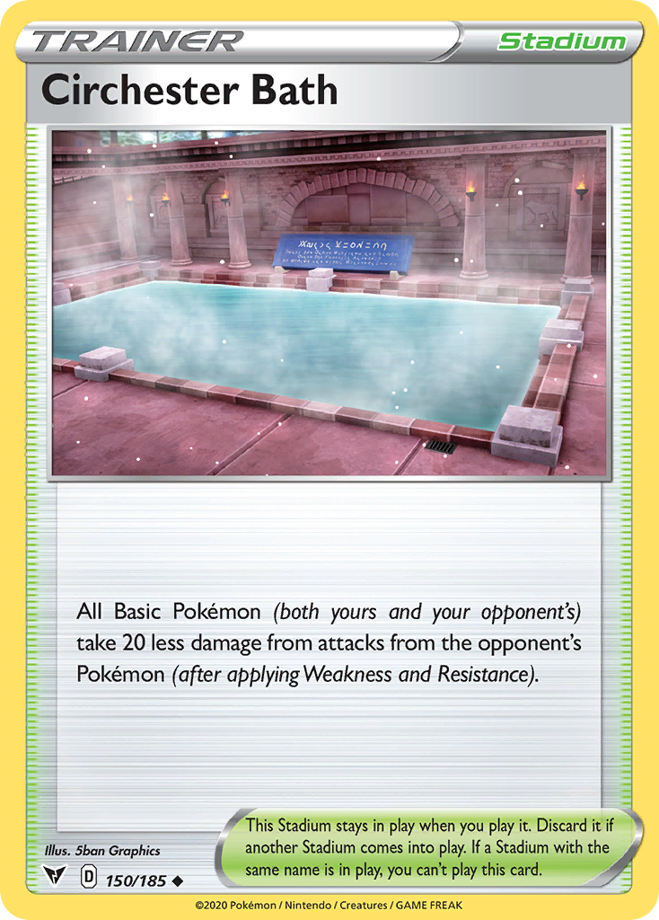 Circhester Bath 150/185 Uncommon Vivid Voltage Reverse Holo
