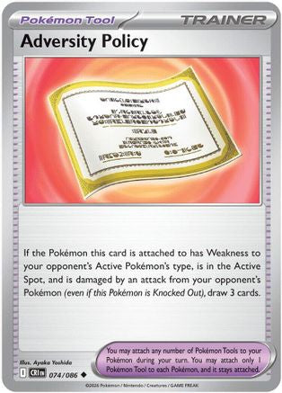 Adversity Policy 074/086 Uncommon Chaos Rising Reverse Holo
