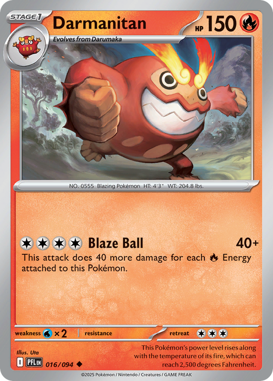 Darmanitan 016/094 Uncommon Phantasmal Flames