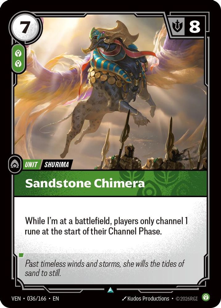Sandstone Chimera 036/166 Uncommon Vendetta Foil