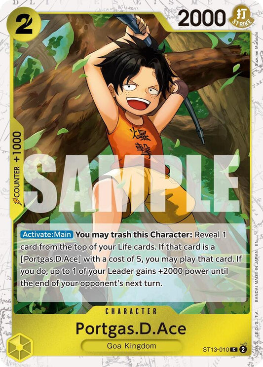 Portgas.D.Ace (Pirate Foil) ST13-010 Premium Booster -The Best- Vol. 2 Foil