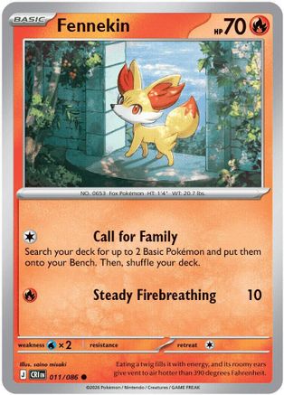 Fennekin 011/086 Common ME04: Chaos Rising