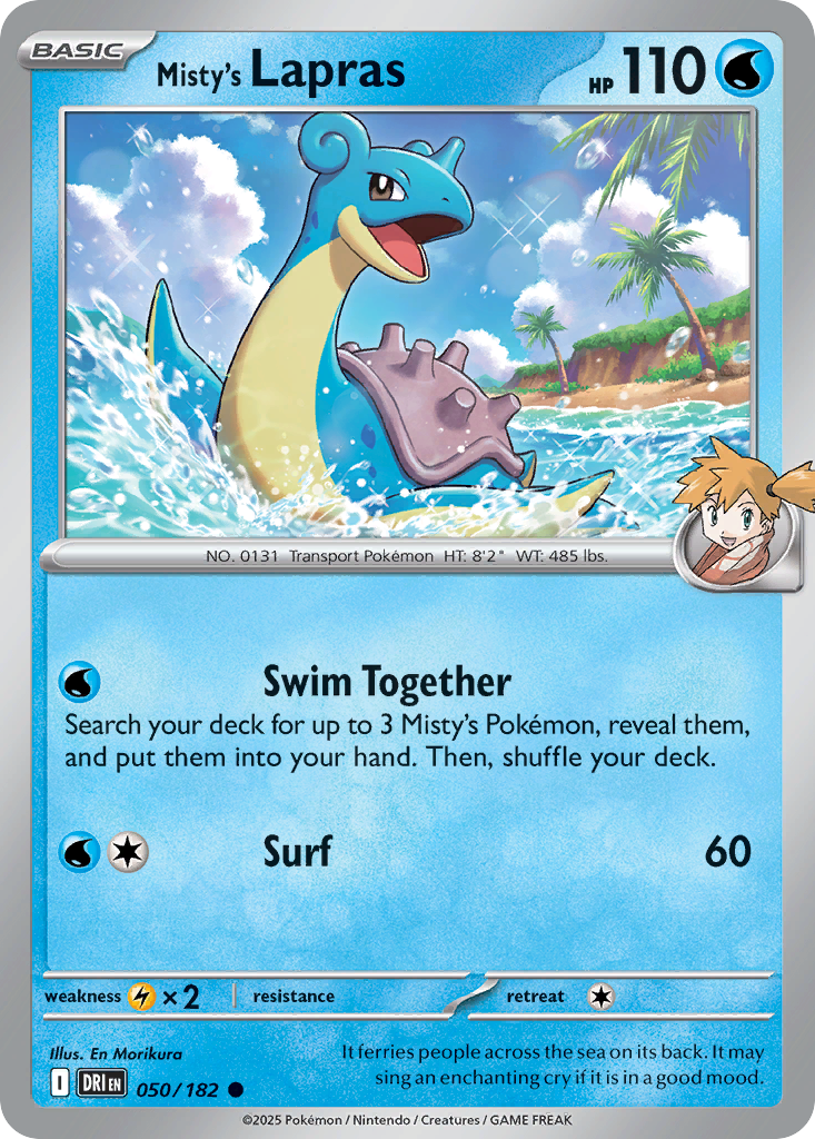 Misty's Lapras 050/182 Common Destined Rivals
