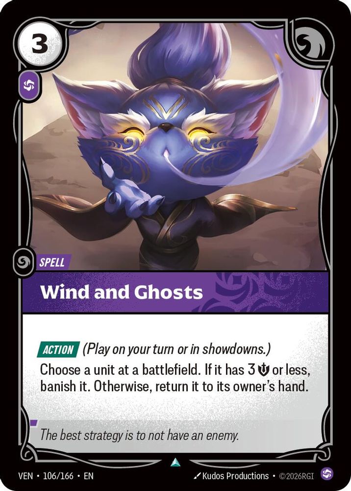 Wind and Ghosts 106/166 Uncommon Vendetta Foil