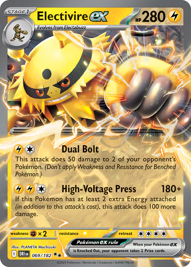 Electivire ex 069/182 Double Rare Destined Rivals