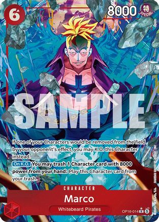 Marco (Alternate Art) OP16-014 Rare The Time of Battle Foil