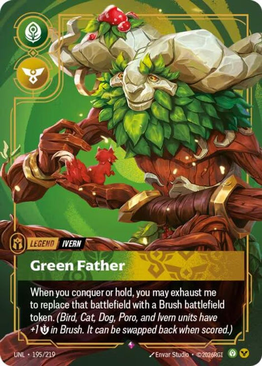 Ivern - Green Father 195/219 Rare Unleashed Foil