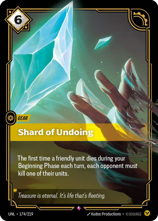 Shard of Undoing 174/219 Rare Unleashed Foil