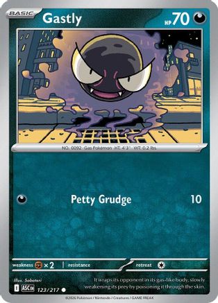 Gastly (Cosmos Holo) 123/217 Holo Miscellaneous Cards & Products Holo