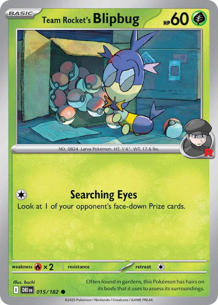 Team Rocket's Blipbug 015/182 Common Destined Rivals