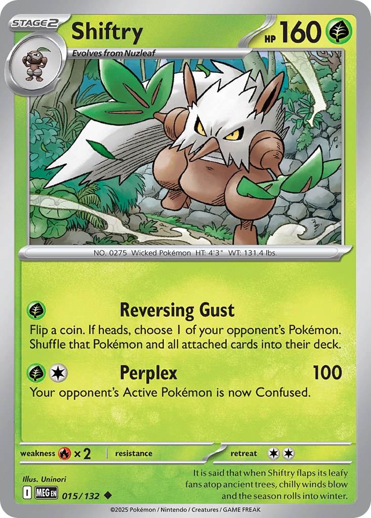 Shiftry 015/132 Uncommon Mega Evolution