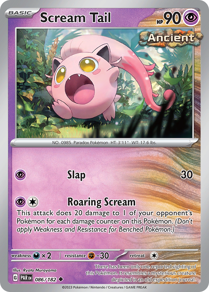 Scream Tail 086/182 Uncommon Paradox Rift
