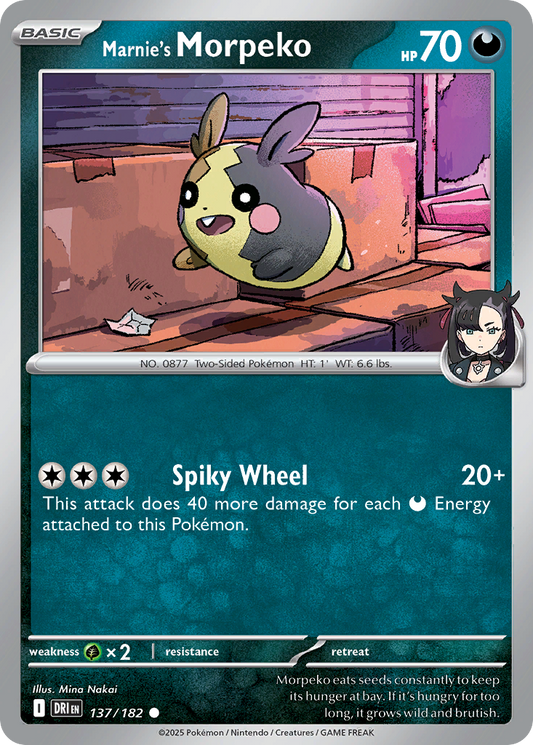 Marnie's Morpeko 137/182 Common Destined Rivals