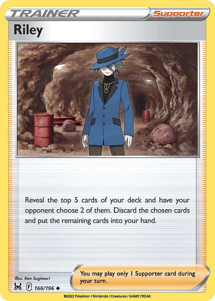 Riley 166/196 Uncommon Lost Origin Reverse Holo