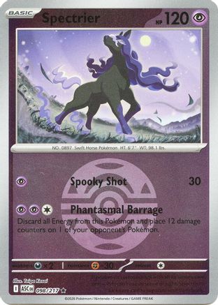 Spectrier (Dusk Ball) 098/217 Rare Ascended Heroes Reverse Holo