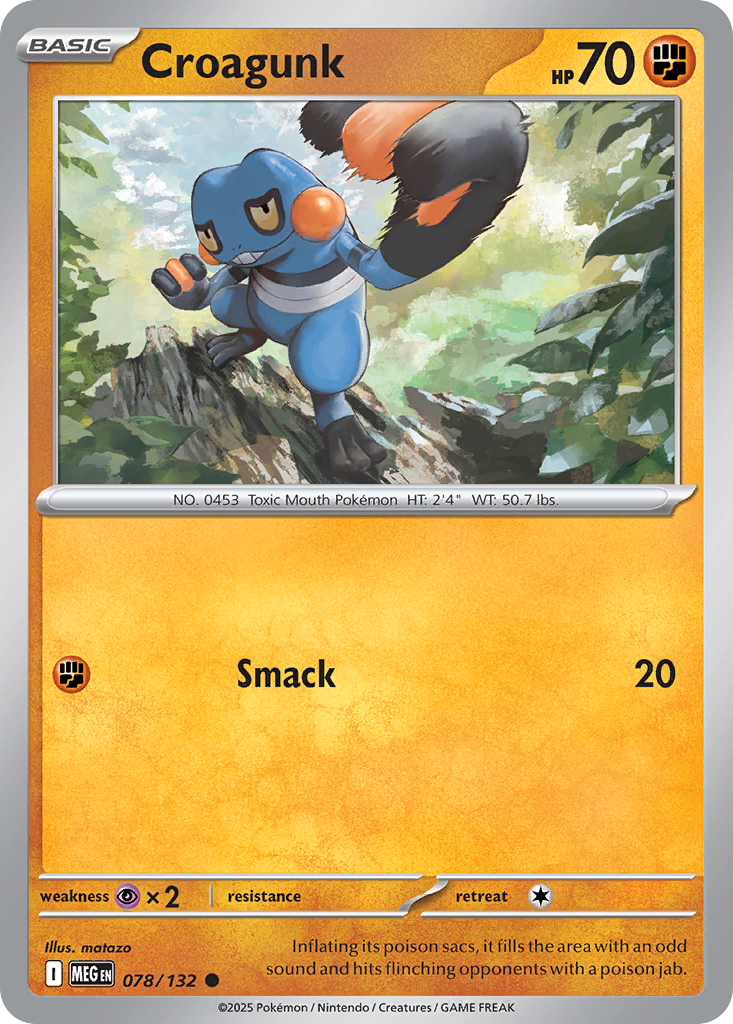 Croagunk 078/132 Common Mega Evolution
