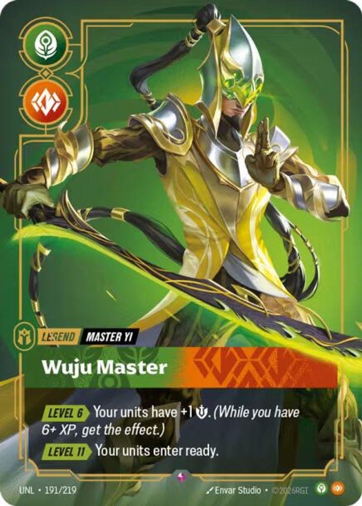 Master Yi - Wuju Master 191/219 Rare Unleashed Foil