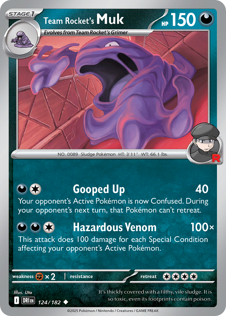 Team Rocket's Muk 124/182 Uncommon Destined Rivals
