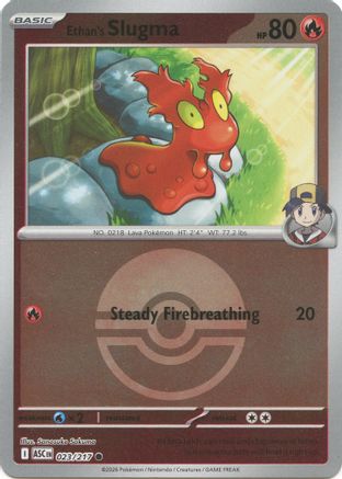 Ethan's Slugma (Poke Ball) 023/217 Ascended Heroes Reverse Holo