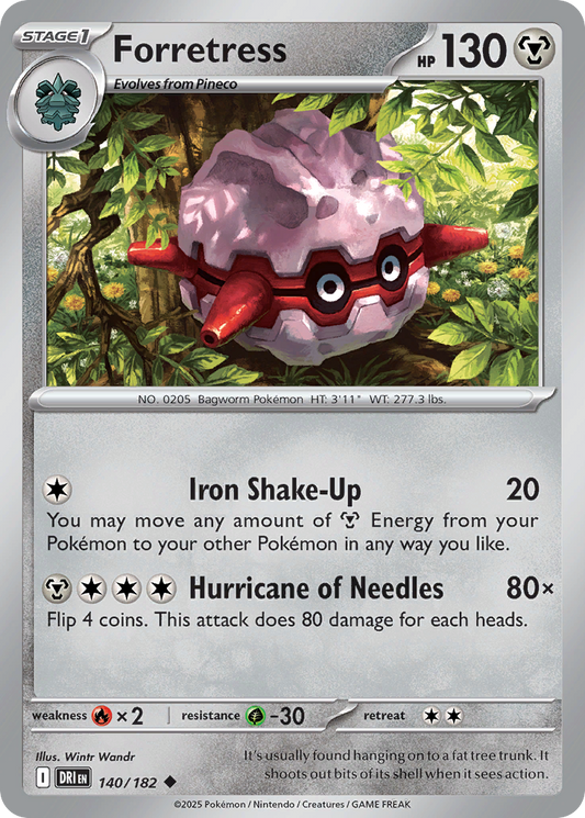 Forretress 140/182 Uncommon Destined Rivals