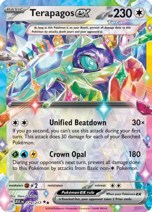 Terapagos ex 179/217 Double Rare Ascended Heroes