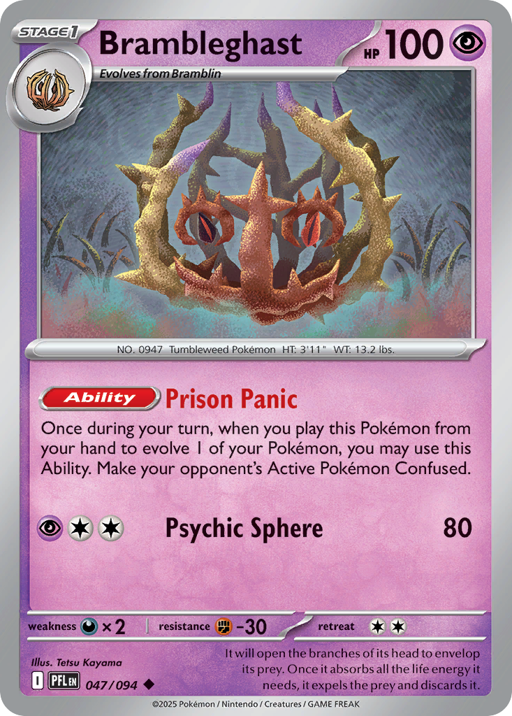 Brambleghast 047/094 Uncommon Phantasmal Flames