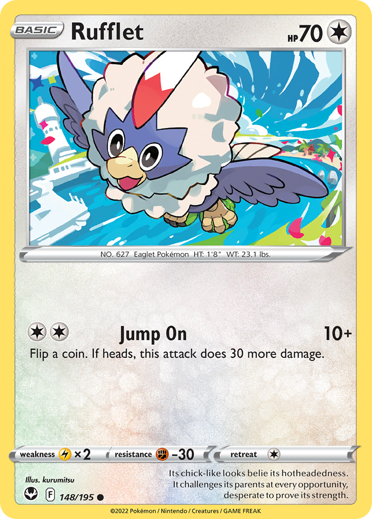 Rufflet 148/195 Common Silver Tempest