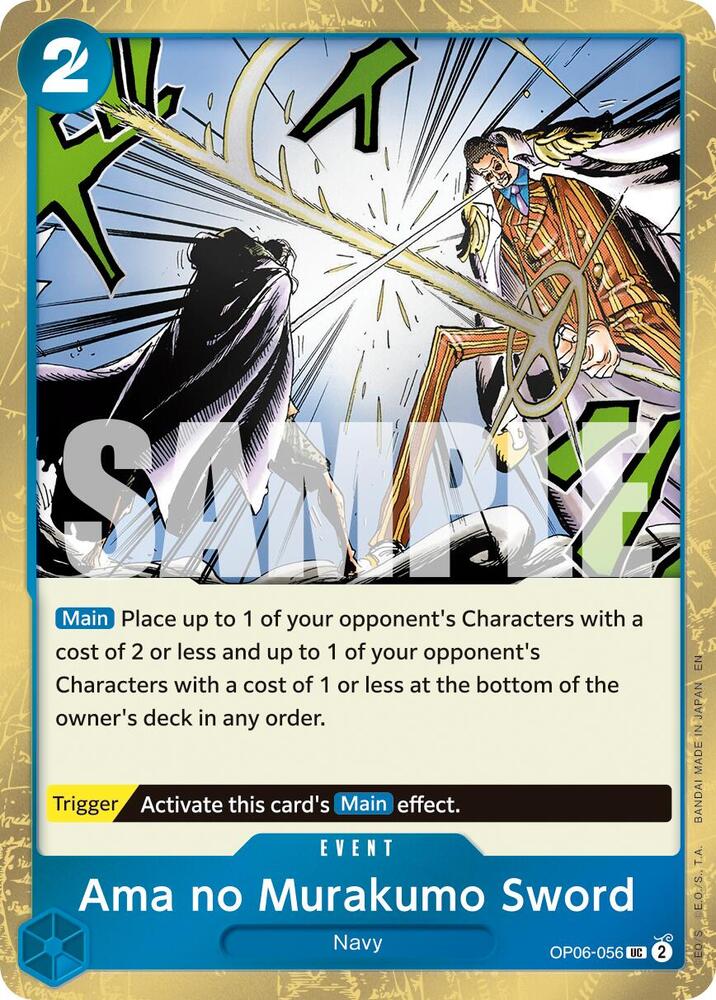 Ama no Murakumo Sword (Pirate Foil) OP06-056 Premium Booster -The Best- Vol. 2 Foil
